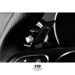 LEYO billet paddle shift extensions – Mercedes-Benz – fitted minus paddle close-up - LEYO Thumbnail