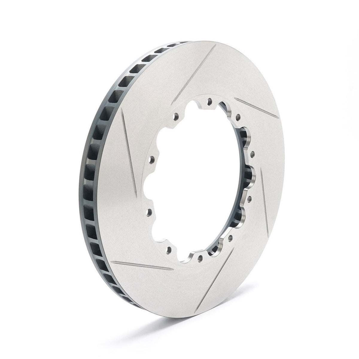 Paragon Replacement Rotor Rings - Honda Civic Type R (FK8/FL5) – rotor ring angled view on white