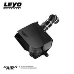 LEYO cold air intake – Polo GTI AW / MQB – assembled airbox and pipe rear view - LEYO Thumbnail