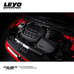 LEYO cold air intake – Polo GTI AW – heat shield fitted, engine bay angle - LEYO Thumbnail