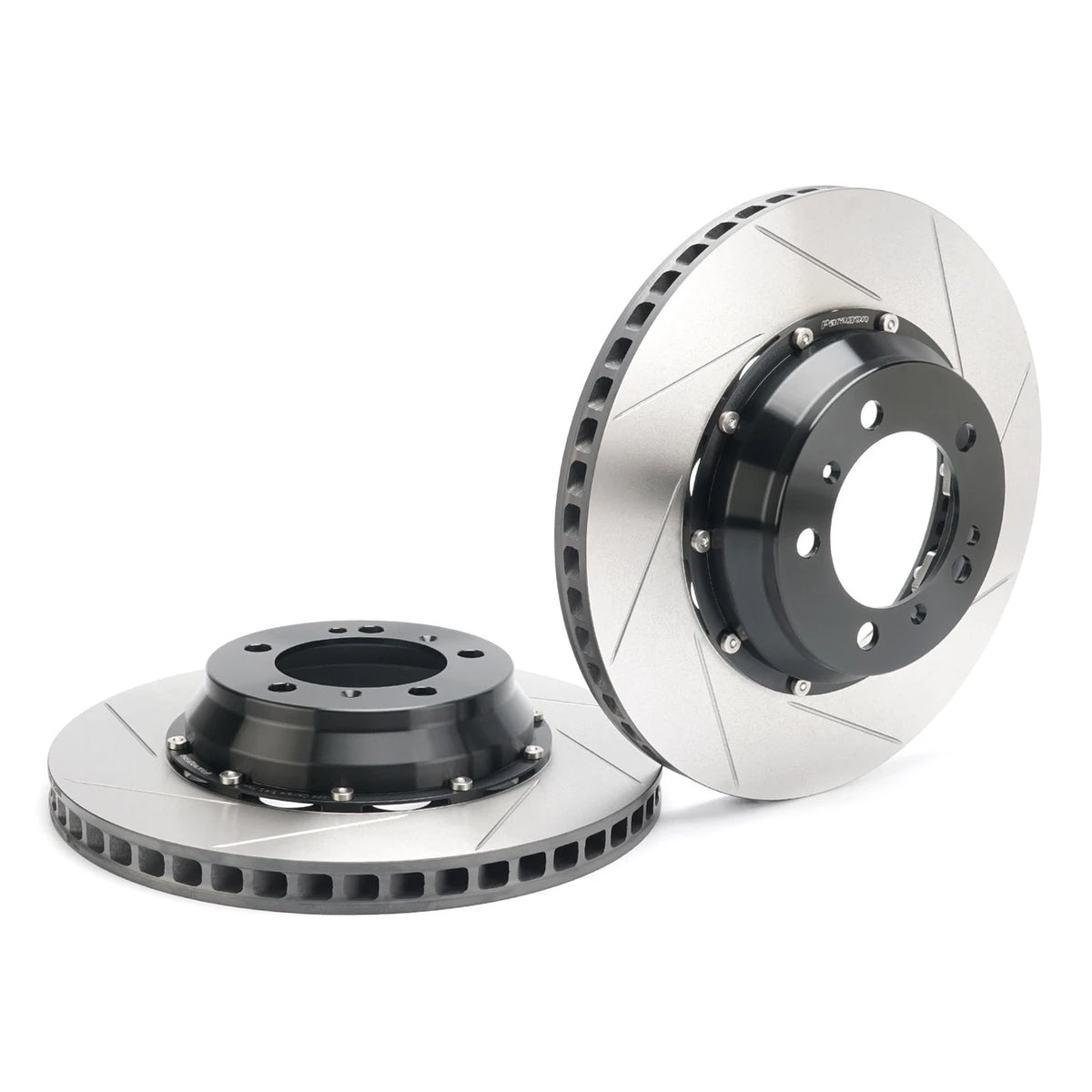 Paragon 2-piece rear rotor pair 350 x 28mm with black hats – Porsche 911 Carrera S / 4S (992)
