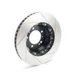 Paragon 992 Carrera S rear rotor, angled view of slotted face - Paragon Thumbnail