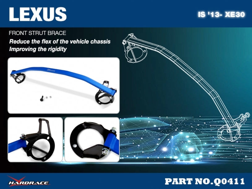 HARDRACE Front Strut Bar - Lexus IS (XE30) - Image 2