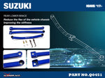 HARDRACE Rear Lower Brace - Suzuki Ignis (MF) - Image 2 - HARDRACE Thumbnail