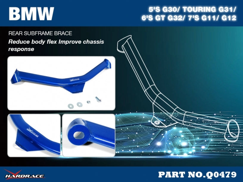 HARDRACE Rear Subframe Brace - BMW 5 Series (G30/G31) / 7 Series (G11/G12) / 6 Series GT (G32) - Image 2