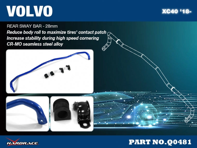 HARDRACE Rear Sway Bar - Volvo XC40 - 28mm - Image 2