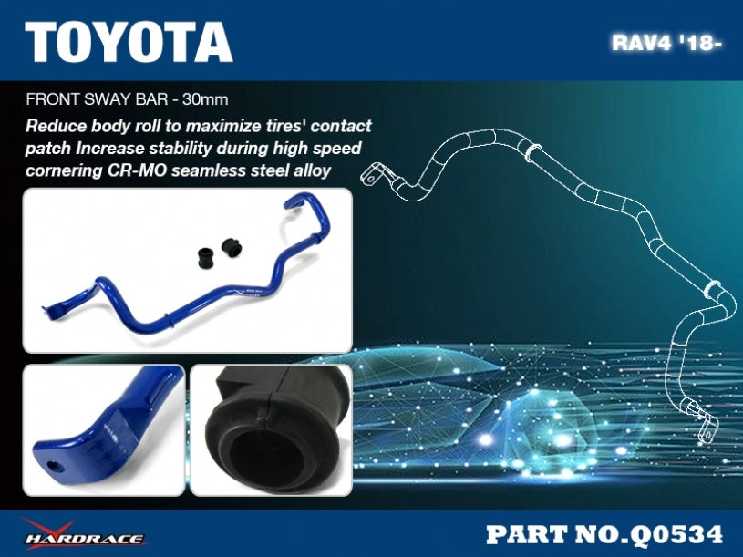 HARDRACE Front Sway Bar - Toyota RAV4 (XA50) - 30mm - Image 2