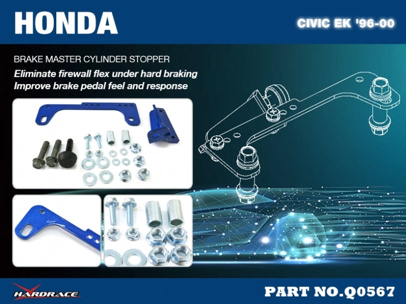 HARDRACE Brake Master Cylinder Stopper V2 - Honda Civic (EK/EJ/EM1) - Image 2