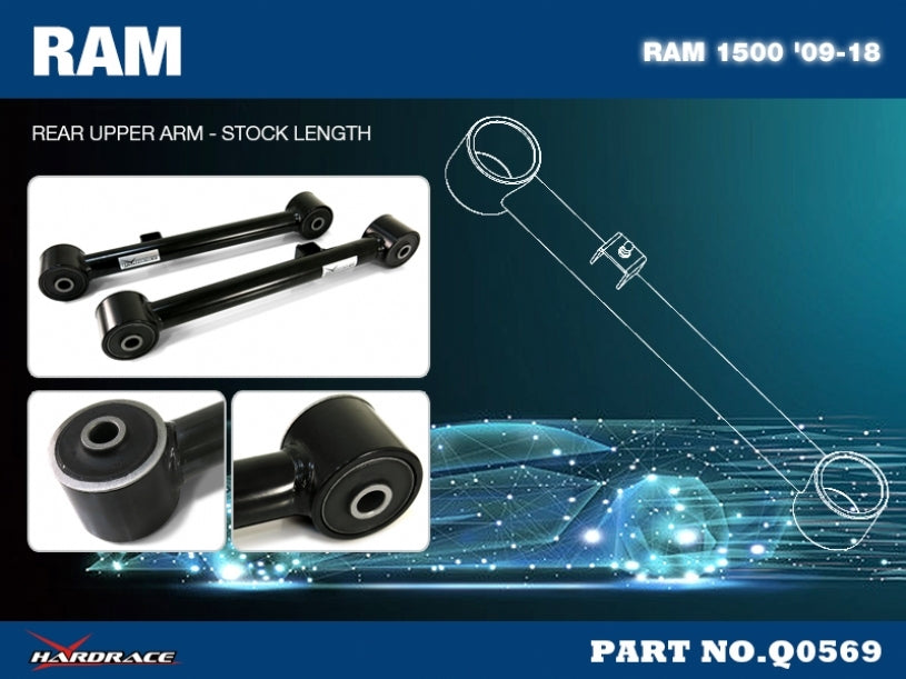 HARDRACE Rear Upper Arm - RAM 1500 (DS) - Hardened Rubber - Image 2