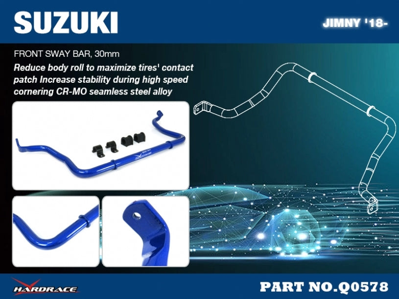HARDRACE Front Sway Bar 30mm - Suzuki Jimny (JB74) - Image 2