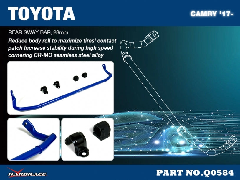 HARDRACE Rear Sway Bar - Toyota Camry (XV70) - 28mm - Image 2