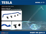 HARDRACE Front Sway Bar 32mm - Tesla Model 3 - Image 4 - HARDRACE Thumbnail