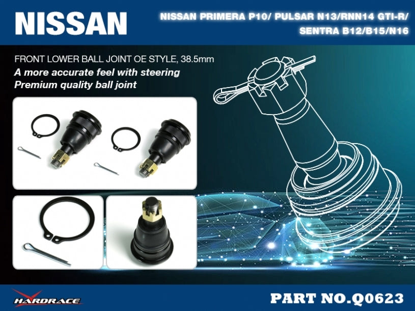 HARDRACE Front Lower Ball Joint - Nissan Sentra / Sylphy (B12/B15/N16) / Primera (P10) / Pulsar (N13/N14) - Image 2