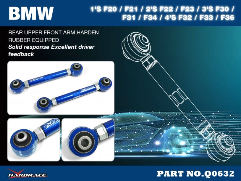 HARDRACE Rear Upper Front Arm - BMW 1 Series (F2X) / 3 Series (F3X) / 4 Series (F3X) / 2 Series (F22) - Hardened Rubber - Image 2