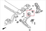 HARDRACE Rear Bushing Front Lower Arm - Volkswagen Transporter (T5/T6) - Hardened Rubber - Image 6 - HARDRACE Thumbnail