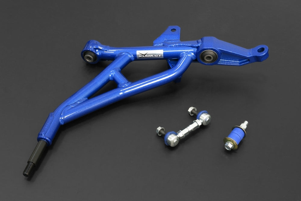 HARDRACE Front Tubular Lower Control Arm Set - Honda CRX Del Sol (EG1/EG2) / Integra (DC2) / Civic (EG/EH/EJ) - Hardened Rubber