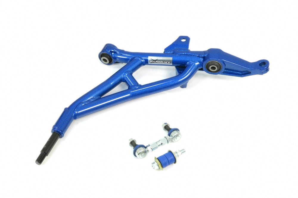 HARDRACE Front Tubular Lower Control Arm Set - Honda CRX Del Sol (EG1/EG2) / Integra (DC2) / Civic (EG/EH/EJ) - Hardened Rubber - Image 2