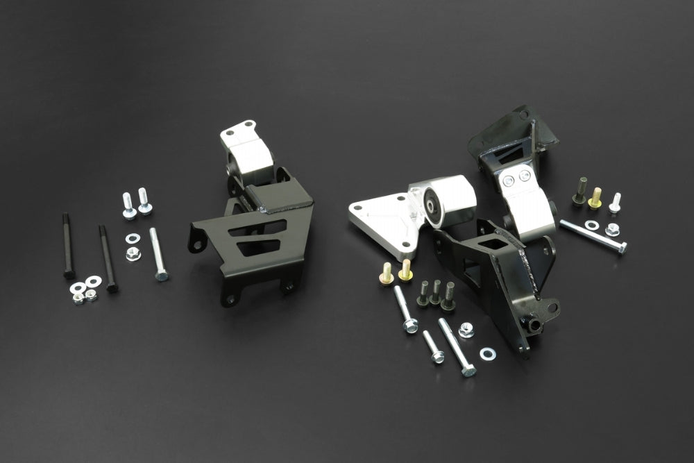HARDRACE K Swap Engine Mount Kit - Honda Integra (DC2) / Civic (EG/EH/EJ) - Required for K-Swap on EG/DB6 - DC2 chassis