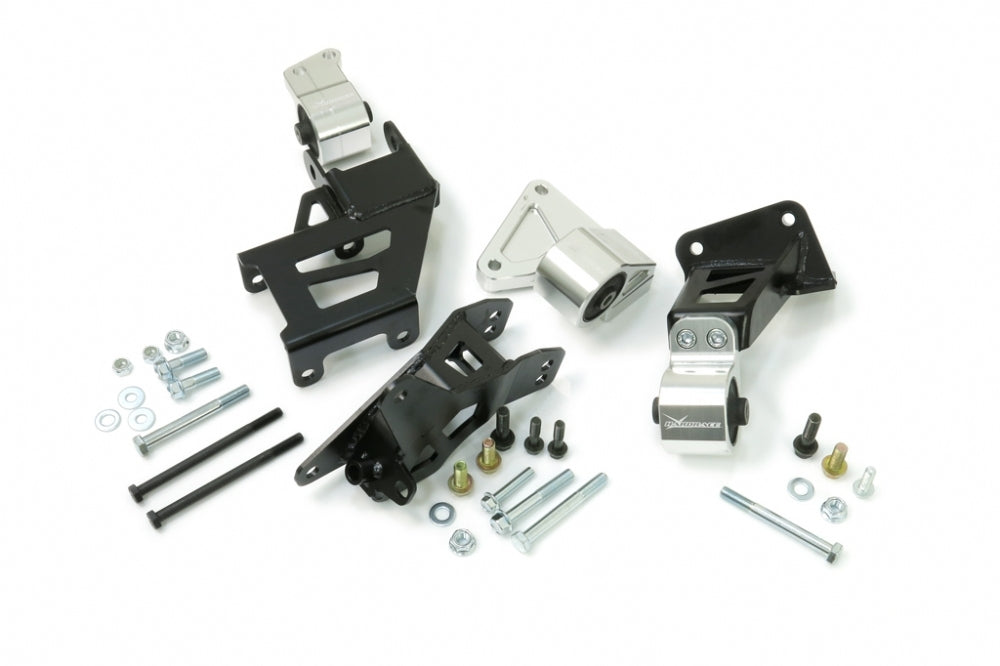 HARDRACE K Swap Engine Mount Kit - Honda Integra (DC2) / Civic (EG/EH/EJ) - Required for K-Swap on EG/DB6 - DC2 chassis - Image 2