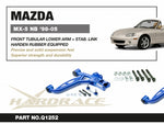 HARDRACE Front Tubular Lower Arms with Stabiliser Links – Mazda MX-5 (NB) – info card with part number and key points - Hardrace Thumbnail