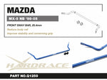 HARDRACE Front Sway Bar – Mazda MX-5 (NB) – info card with part number and key points - Hardrace Thumbnail