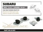 HARDRACE FA24 Swap Engine Mount Kit – Subaru WRX (VA) / Levorg (VM) – info card with part number and key points - Hardrace Thumbnail