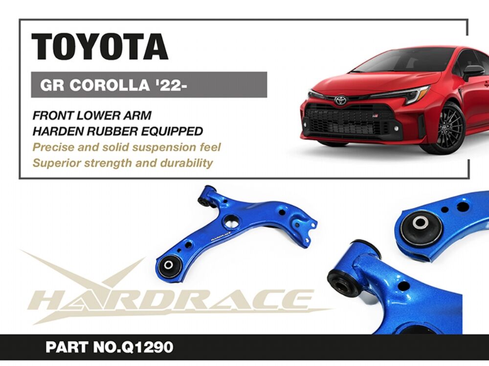 HARDRACE Front Lower Arm - Toyota C-HR (NGX10R) / GR Corolla (GZEA14) / Corolla Cross (XG10) / Prius (XW60) - Hardened Rubber - Image 2