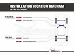 HARDRACE Front Lower 4-Point Brace – Honda CR-V – diagram showing brace location under the car - Hardrace Thumbnail