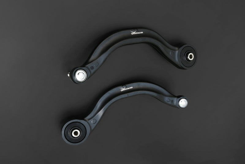 HARDRACE Front Lower Rear Curved Arms – Tesla Model 3 / Model Y – studio shot on dark background - Hardrace