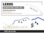 HARDRACE Rear Sway Bar – Lexus RX – info card with part number and key points - Hardrace Thumbnail