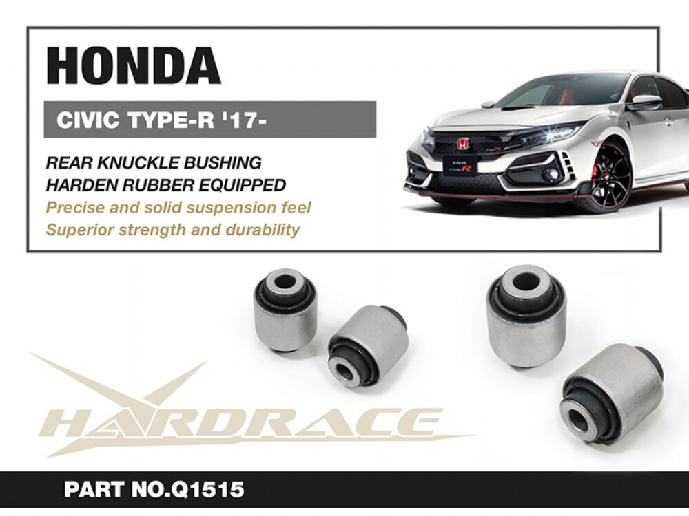 HARDRACE Rear Knuckle Bushing Connect To Lower Arm - Honda Civic Type R (FK8/FL5) - Hardened Rubber - Image 2