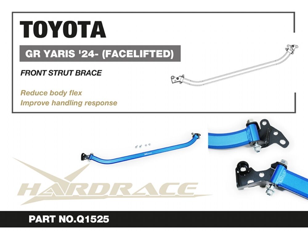 HARDRACE Front Strut Brace - Toyota GR Yaris / Yaris (GXPA16/MXPA12) - LHD Only - Image 2