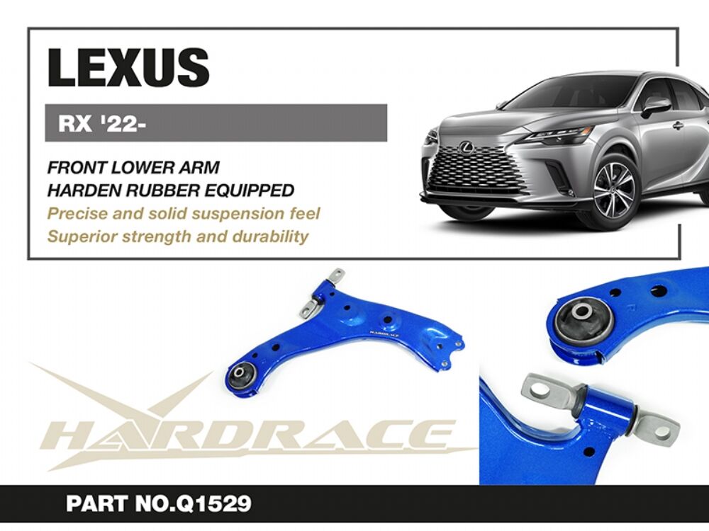 HARDRACE Front Lower Arm - Lexus RX (ALA10/ALH10) - Hardened Rubber - Image 2