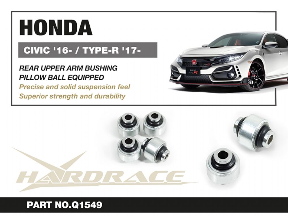 HARDRACE Rear Upper Arm Bushing - Honda Civic Type R (FK8/FL5) / Civic (FC/FE/FL) - Pillow Ball - Image 2