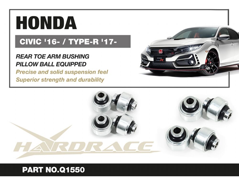 HARDRACE Rear Toe Arm Bushing - Honda Civic Type R (FK8/FL5) / Civic (FC/FE/FL) - Pillow Ball - Image 2