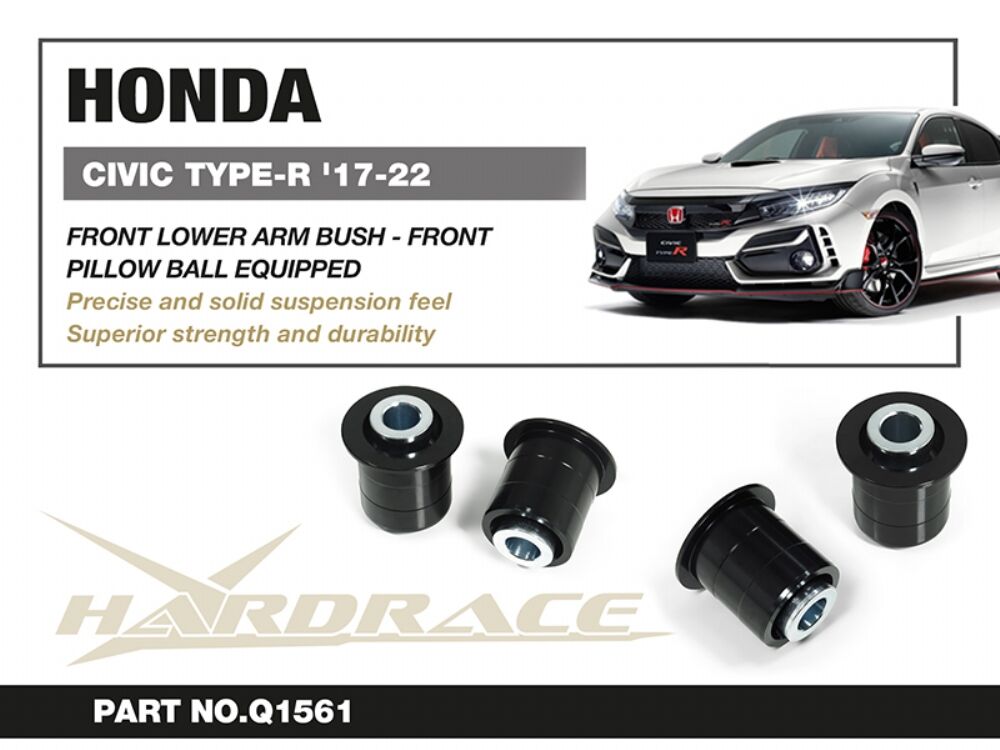 HARDRACE Front Lower Arm Bushing Front - Honda Civic Type R (FK8) - Pillow Ball - Image 2