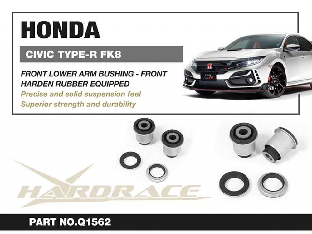HARDRACE Front Lower Arm Bushing Front - Honda Civic Type R (FK8) - Hardened Rubber - Image 2