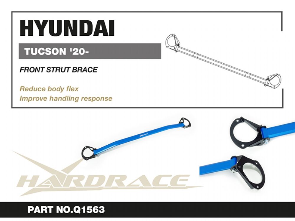 HARDRACE Front Strut Brace - Hyundai Tucson (NX4) - LHD Only - Image 2