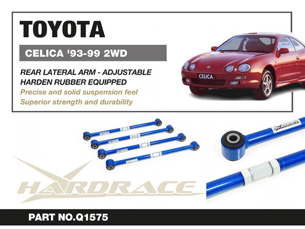 HARDRACE Rear Lateral Arm - Toyota Celica (T200) - Hardened Rubber - Image 2