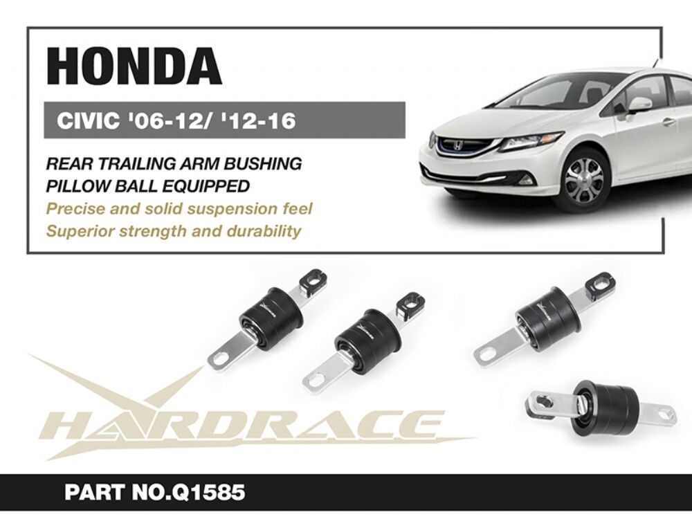 HARDRACE Rear Trailing Arm Bushing - Honda Civic (FD/FG/FB) - Pillow Ball - Image 2