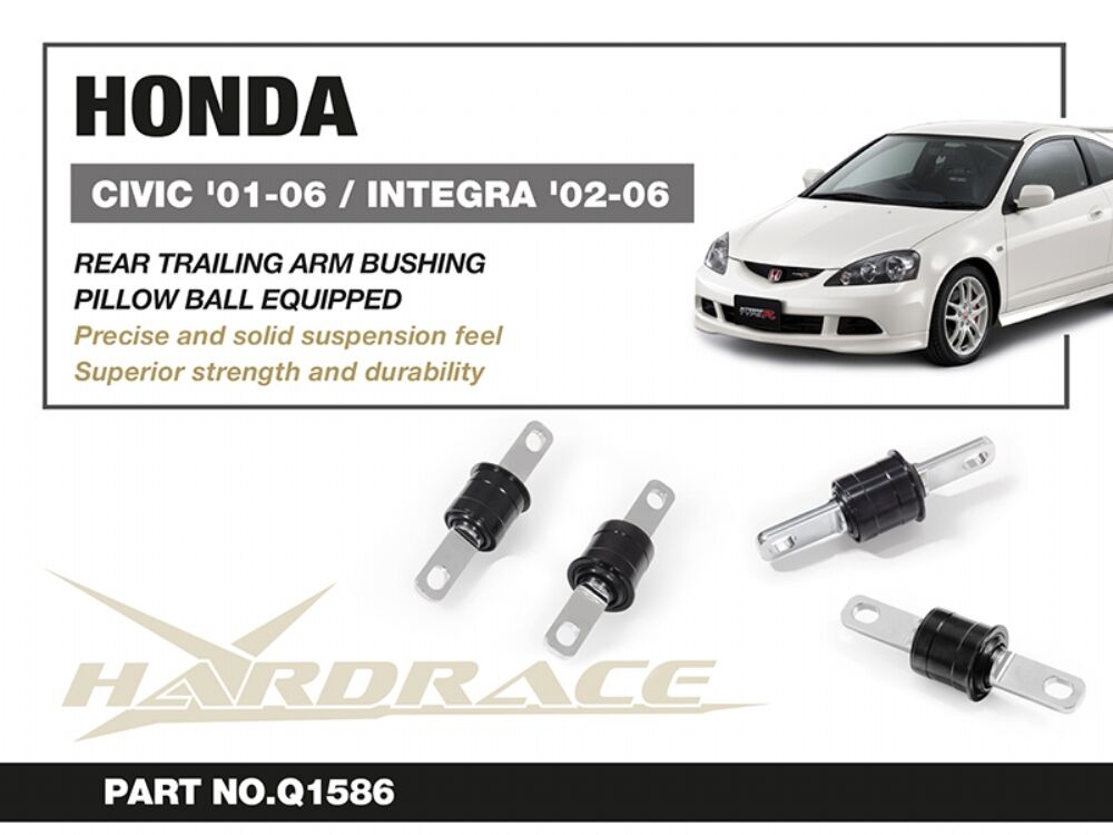 HARDRACE Rear Trailing Arm Bushing - Honda Integra (DC5) / Civic (EM2/ES1/EP3) - Pillow Ball - Image 2
