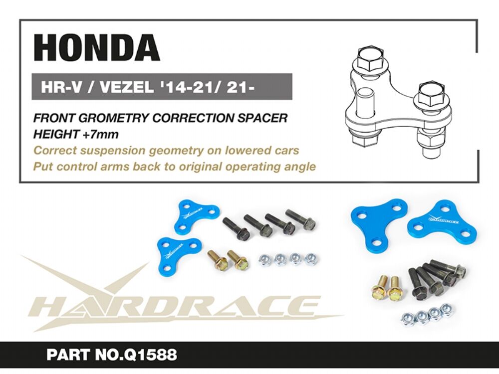 HARDRACE Front Geometry Correction Spacer - Honda CR-V (RE1-RE5/RE7/RM) / HR-V (RU) - Image 2