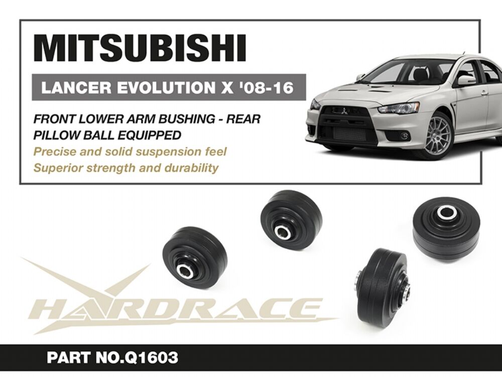 HARDRACE Front Lower Arm Bushing Rear - Mitsubishi Lancer Evolution X (CZ4A) - Pillow Ball - Image 2