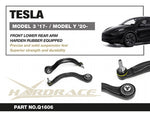 HARDRACE front lower rear curved arms – Tesla Model 3 / Model Y – part number Q1606 product sheet - Hardrace Thumbnail