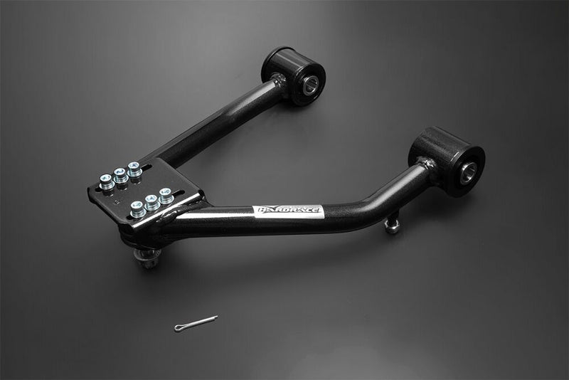 HARDRACE front upper camber arm – Mazda MX-5 NA – single arm on dark background - Hardrace