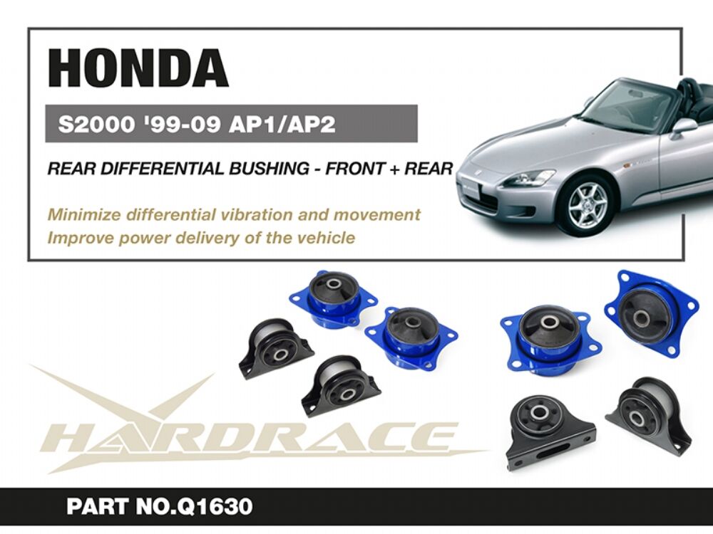 HARDRACE Rear Differential Mount Front and Rear - Honda S2000 (AP1/AP2) - Image 2