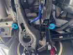 HARDRACE rear subframe inserts – Hyundai Tucson / Kia Sportage – both inserts fitted under car - Hardrace Thumbnail