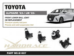 HARDRACE front lower ball joints – Toyota Alphard / Vellfire (AH40) / Lexus LM – part number Q1657 product sheet - Hardrace Thumbnail