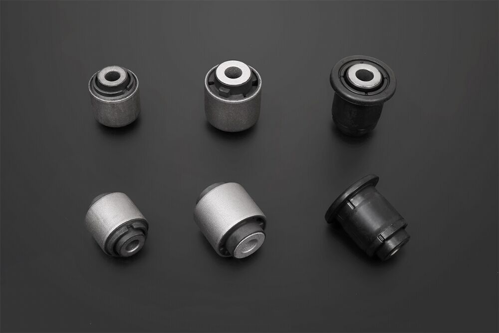 HARDRACE front lower arm bushings – Mazda MX-5 ND – set of six on dark background