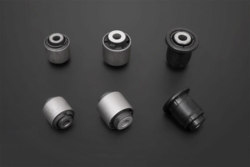 HARDRACE front lower arm bushings – Mazda MX-5 ND – set of six on dark background - Hardrace